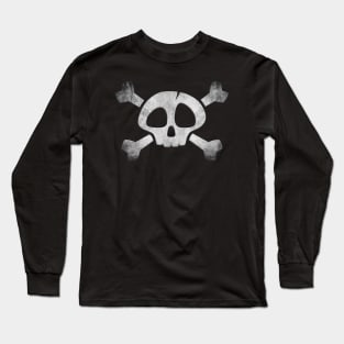 Skull and Bones - Grunge Long Sleeve T-Shirt